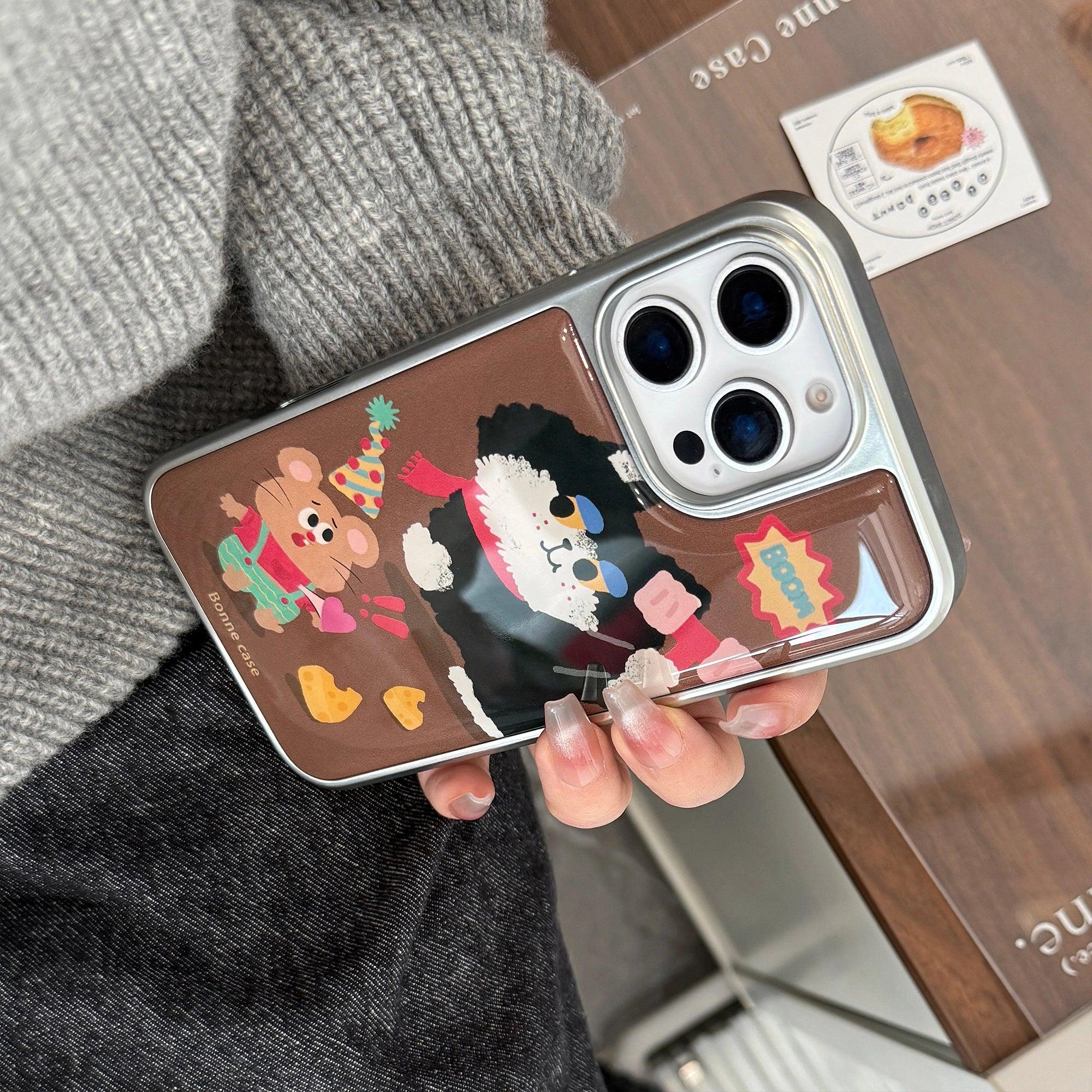 Black Cat Whack-a-Mouse - iPhone Case